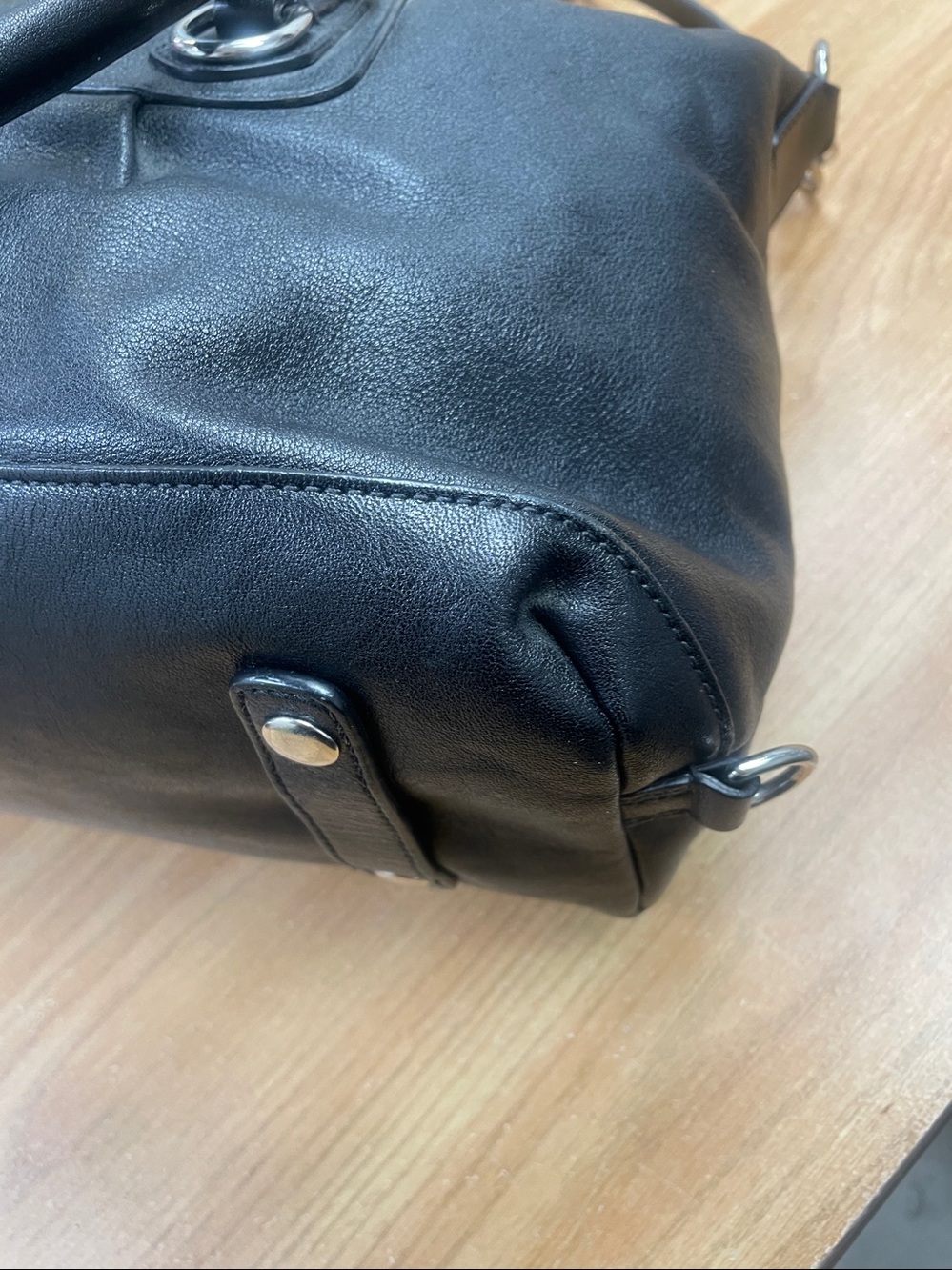 Coach Black Leather Satchel - Picture 8 of 13